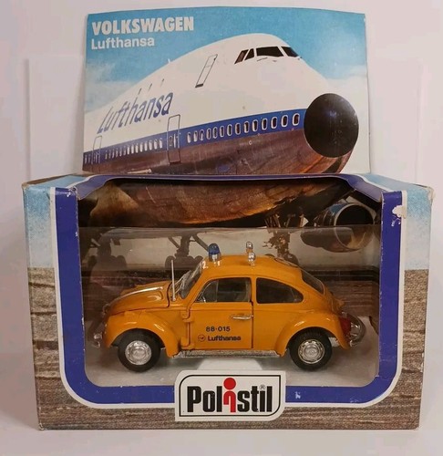 Polistil Volkswagon Beetle Lufthansa 88-015 VW Diecast 1:25
