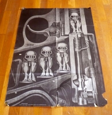 Poster Affiche HR GIGER Gebärmaschine / Machine de Naissance - 63,5 cm x 96,5 cm