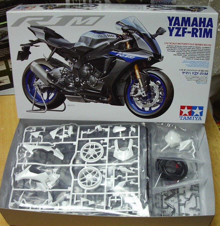 TAMIYA 14133 Yamaha YZFR1M Motorcycle Tamiya 1/12 plastic model kit eBay
