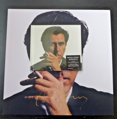 BRYAN FERRY AUTOGRAPHED 12X12 RETROSPECTIVE:SELECTED RECORDINGS 1973-2023 NEW CD