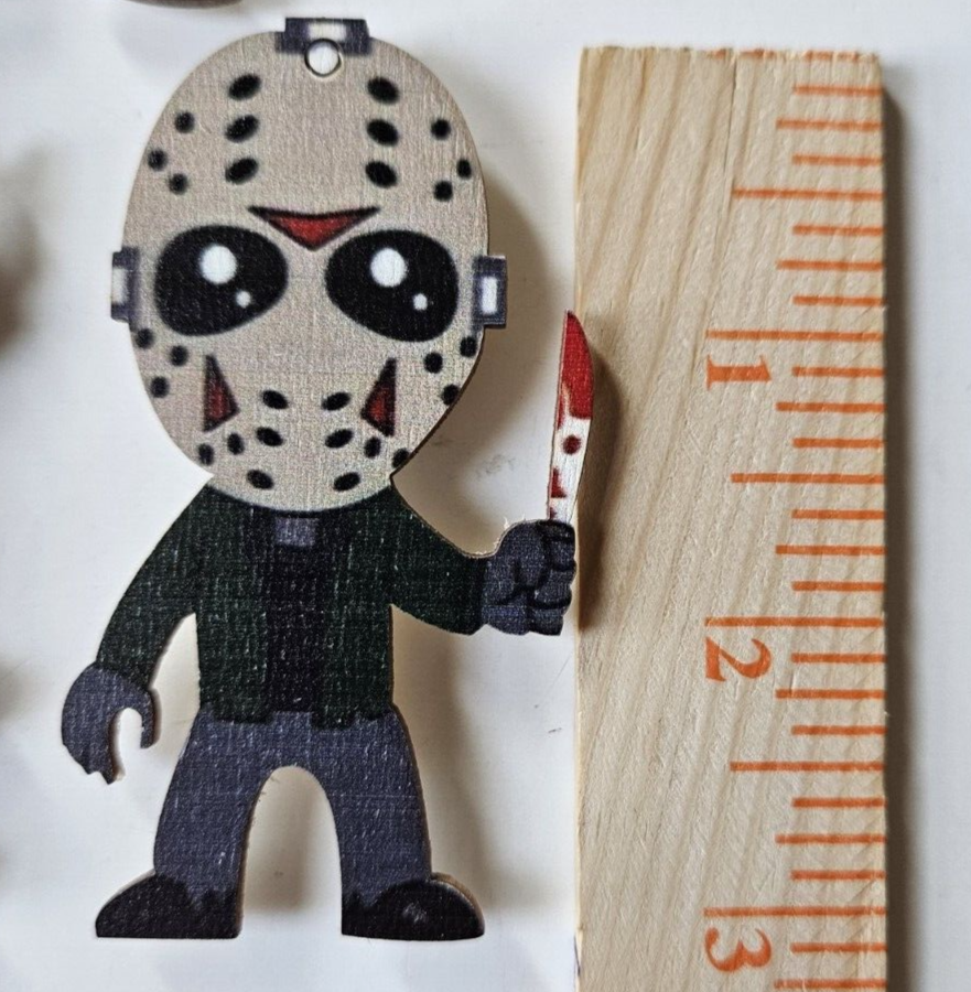 Halloween Horror Movie Action Figures Magnets Lot of 8 Movie Michael Myers plus