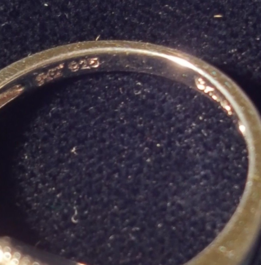 Beautiful Sterling Silver 925 Necklace and Ring Set with Lab Created Emeralds