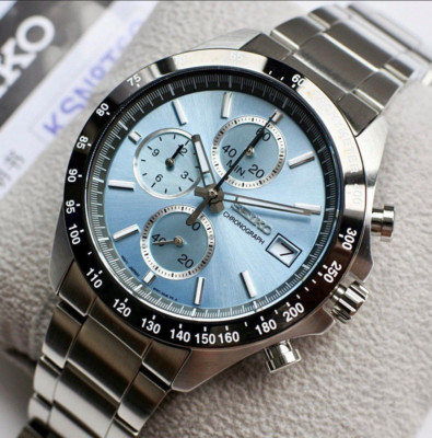 Seiko Spirit SBTR029 Chronograph Blue Dial Stainless Steel Men's Watch