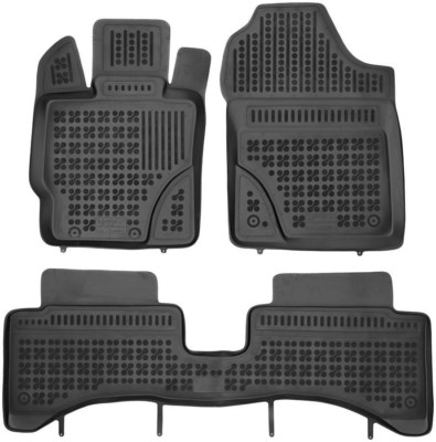 3-teilige schwarze Gummifußmatte für TOYOTA Yaris Hybrid Bj. ab 2014