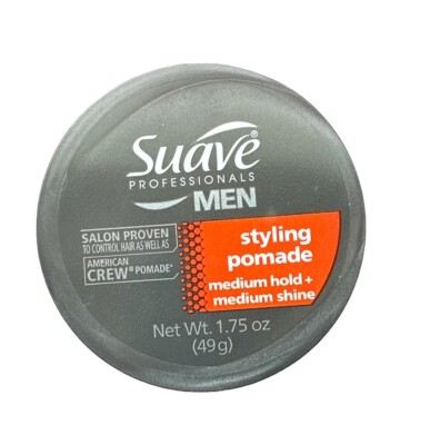 Suave Professionals Men Styling Pomade Medium Hold Shine 1.75 Oz. - New