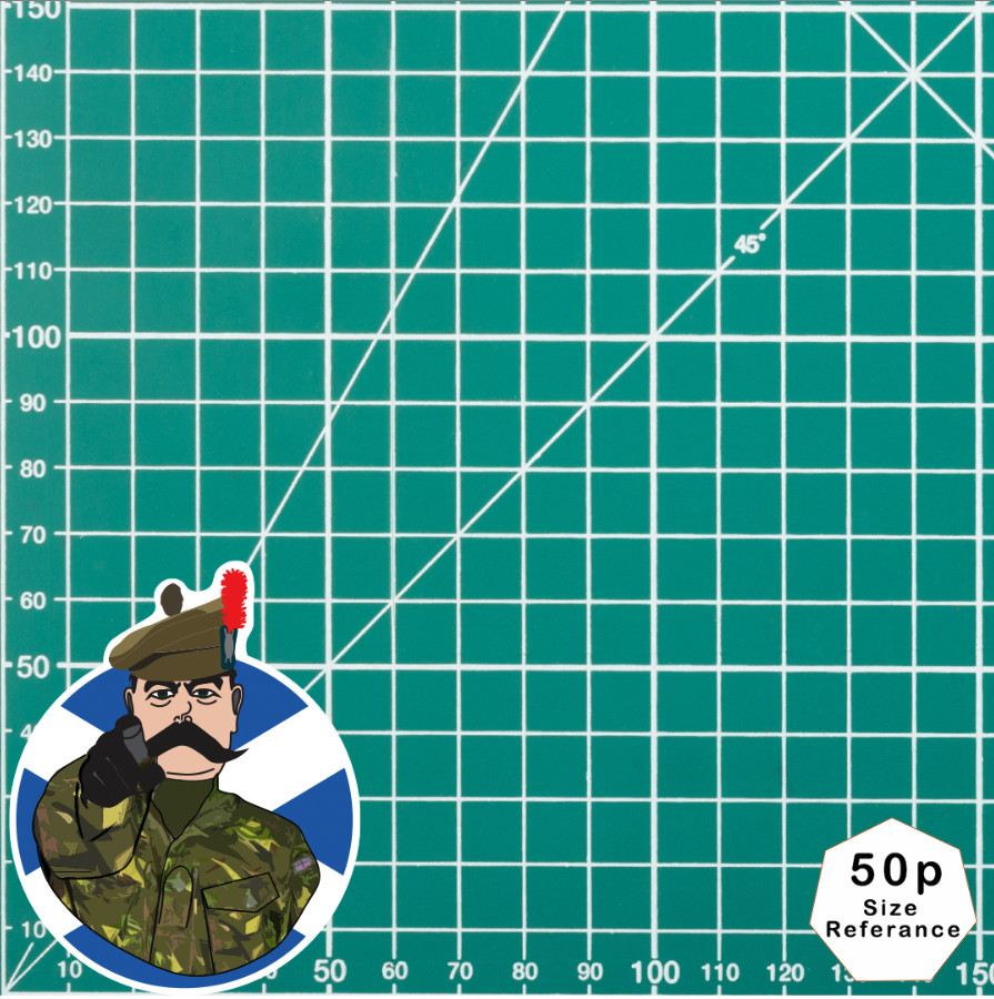 Black Watch Vinyl Waterproof Sticker, Lord Kitchener Design - Picture 8 of 10