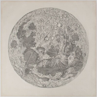 Jean-Dominique Cassini : Map of the Moon : 1787 : Archival Quality Art Print