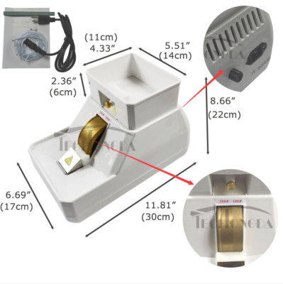 110V Optical Hand Edger Manual Lens Grinder Single Grinding wheel Premium Glass