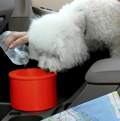 To Go Bowl in red - fits in your car's cup holder - $5.00 Shipping!