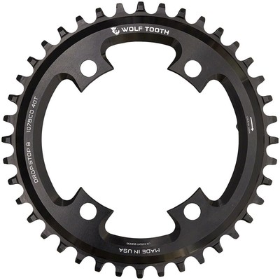 Wolf Tooth 107 BCD Chainring - 44t, Compatible with SRAM 107 BCD, Drop-Stop B, 4