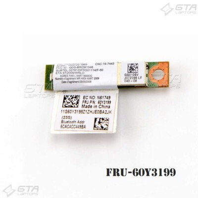 Lenovo FRU-60Y3199 Bluetooth Modul  Anatel 1002-09-1869 QDS-BRCM1046 