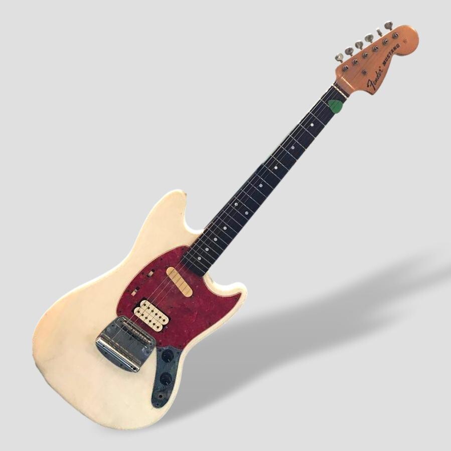 Vintage 1990's Fender Mustang Electric Guitar Olympic White Vintage 1990's Fender Mustang Electric Guitar Olympic White