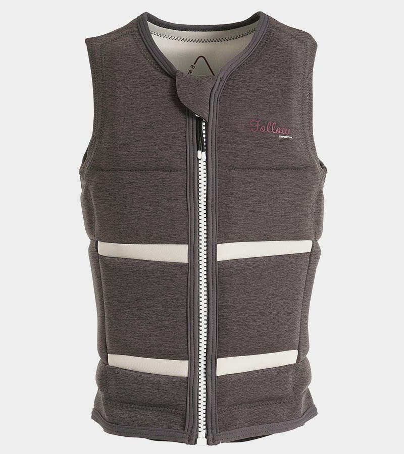 Follow Surf Damen Wakeboardweste Grey Marle 2019 Wake Board Vest / M L XL XXL