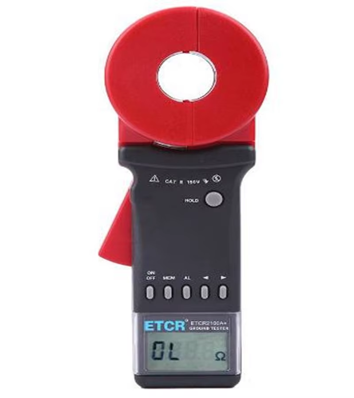 ETCR2100A+ Digital Clamp On Ground Earth Resistance Tester Meter / Clamp Earth R