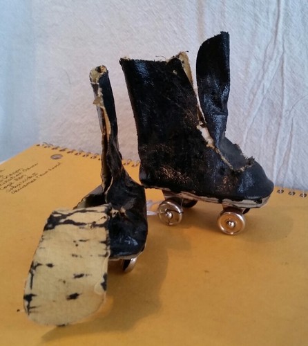 Antique Vintage Doll Shoes Skates