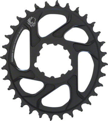 SRAM X-Sync 2 Eagle Chainring 32t SRAM Direct Mount Oval 12-Speed Aluminum Black