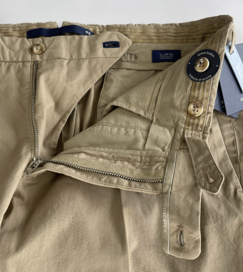 INCOTEX INCOTEX ICONIC ITALY LUXURY STRETCH COTTON SLIM FIT TROUSERS HOSE CHINO PANTS 48
