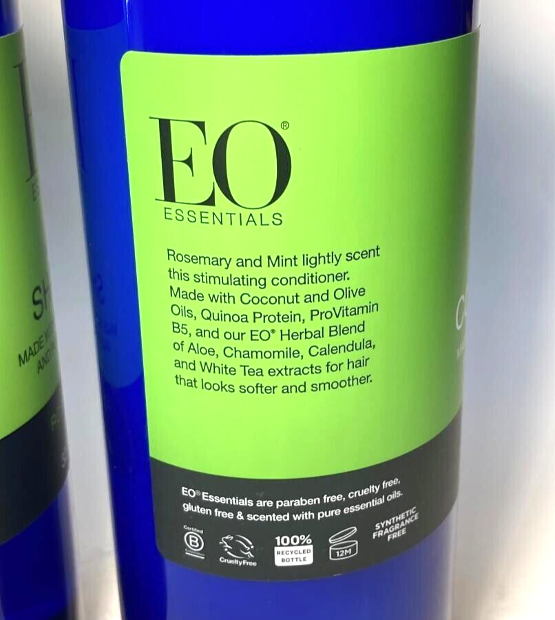 EO Essential Oils - ROSEMARY & MINT - SHAMPOO & CONDITIONER Set - 32 oz