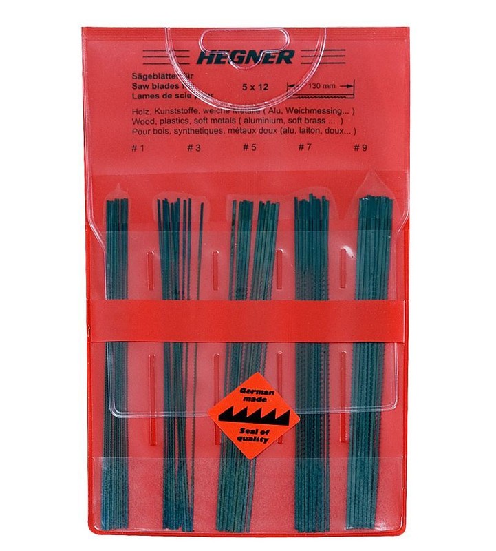 Hegner LaubsÃ¤GeblÃ¤Tter 60-StÃ¼Ck FÃ¼R Holz, Kunststoffe Und Weiche Metalle