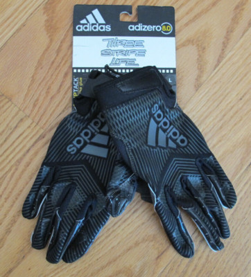 Adidas Adizero 8.0 Three Stripe Life Receiver Football Gloves Large