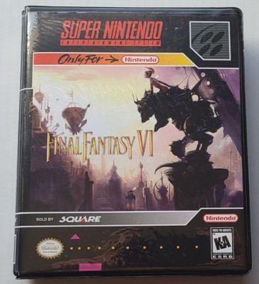 Final Fantasy VI (3) CASE ONLY Super Nintendo SNES Box BEST Quality Available
