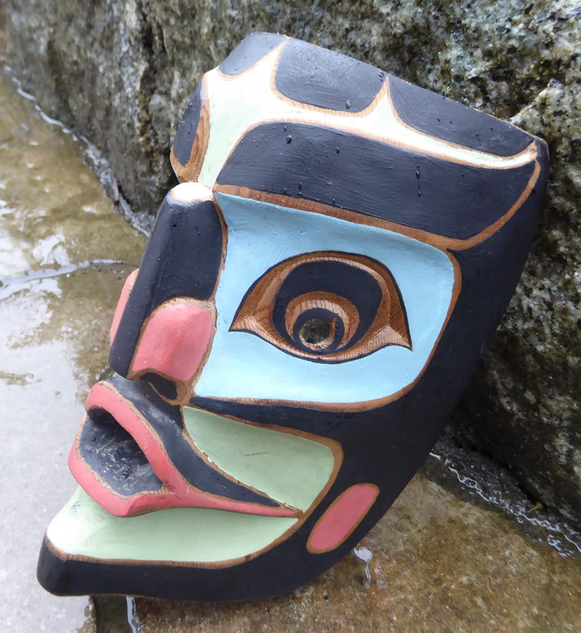 Northwest Coast VINTAGE Portrait Mask Master Carver Matilpi Signed Aboriginal