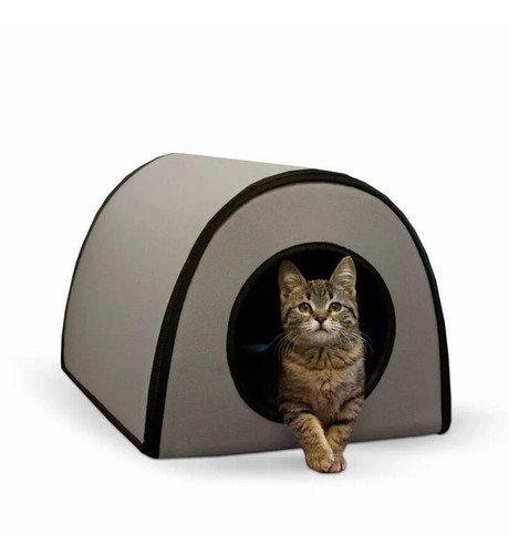 K&H Pet Products Thermo Mod Kitty Shelter Waterproof Outdoor Heated Cat House...