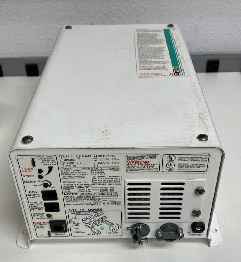 Xantrex UX612 Inverter Trace Engineering SB OPTION 120VAC 60Hz