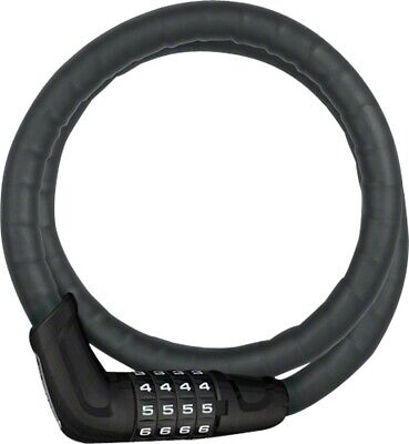 ABUS Tresorflex 6615 Combination Coiled Cable Lock: 120cm x 15mm With Mount