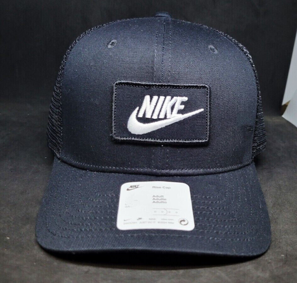 NIKE just do it キャップ 黒 スミクロ 刺繍 古着 - メルカリ