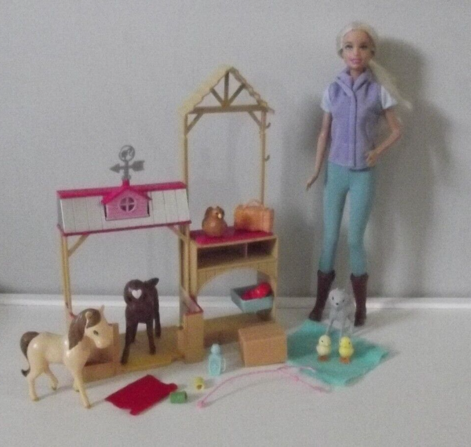 Barbie Sweet Orchard Farm Vet and Playset with Animals & Dol