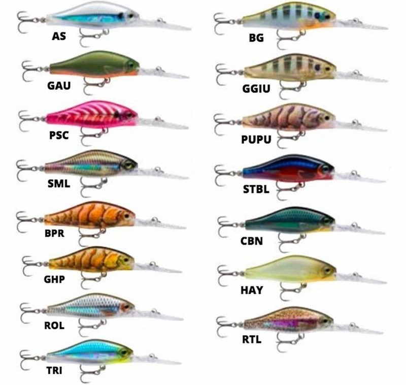 Brand New - Rapala Shadow Rap Jack Deep 5cm Hard Body Fishing Lure - Choose Colo