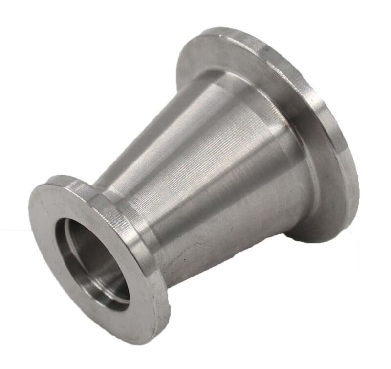 KF25 (NW25 to KF16 (NW16) Flange vacuum conical reducer Stainless steel 304 A588