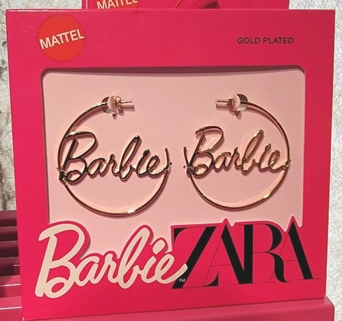 Zara x Barbie The Movie Hoop Earrings. Brand New | eBay