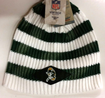 NFL Green Bay Packers Winter Knit Hat, NEW (Striped Beanie)