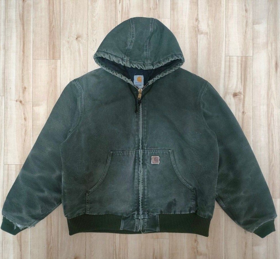 Carhartt Active Jacket MOS Green Size L | eBay