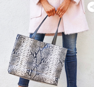 SUMMER u0026 ROSE Faux Snakeskin Tote Bag Purse NEW | MSRP $58 | FREE SHIPPING!  | eBay