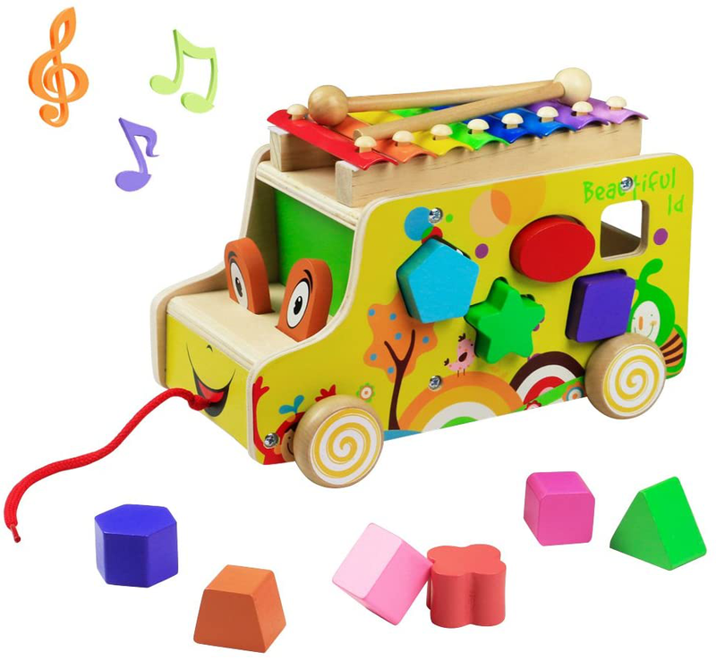 yoptote Xylophon Kinder Montessori Spielzeug ab 1 2 3 Jahr Hammerspiel