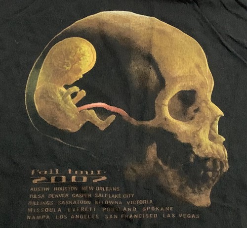 Skull Angel Vintage Print T-Shirt in Grey - CEEC