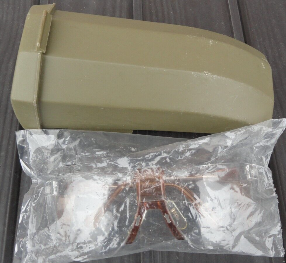 In Case Usgi Vintage Ao Z87 Clear Brown Prescription Safety Glasses