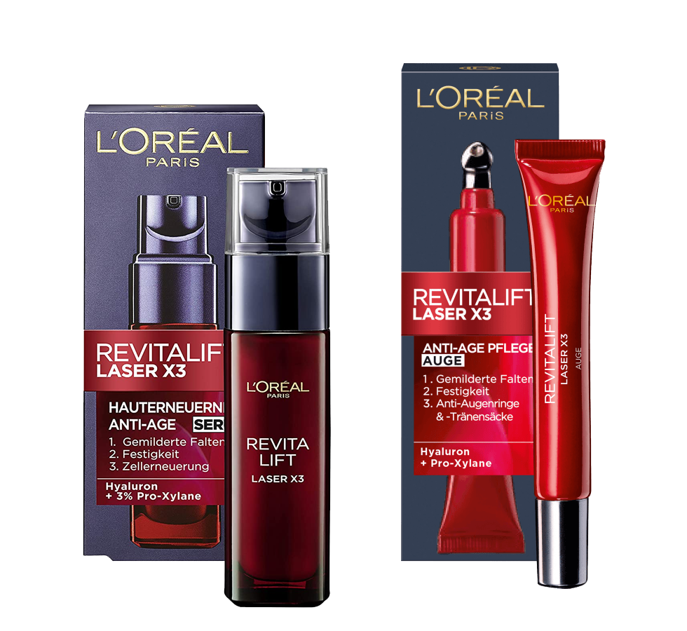 Loreal Revitalift Laser X3 Set: Anti-Age Serum, Anti-Age-Augenpflege NEU&OVP