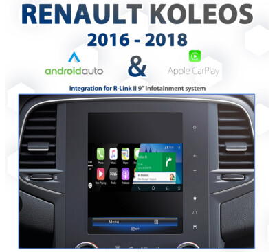 Renault Koleos R-Link II - 2016 to 2018 Android Auto & Apple CarPlay Integration