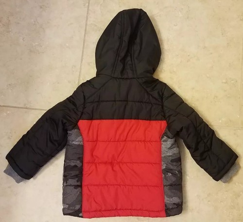ZeroXPosur Toddler Boys Winter Jacket Red Black Grey Camo Sz 24 Months