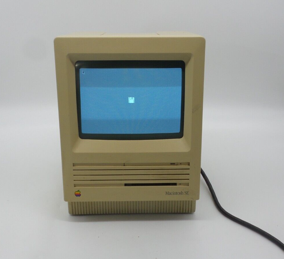 Vintage Apple Macintosh SE Computer - Works! Includes Mouse