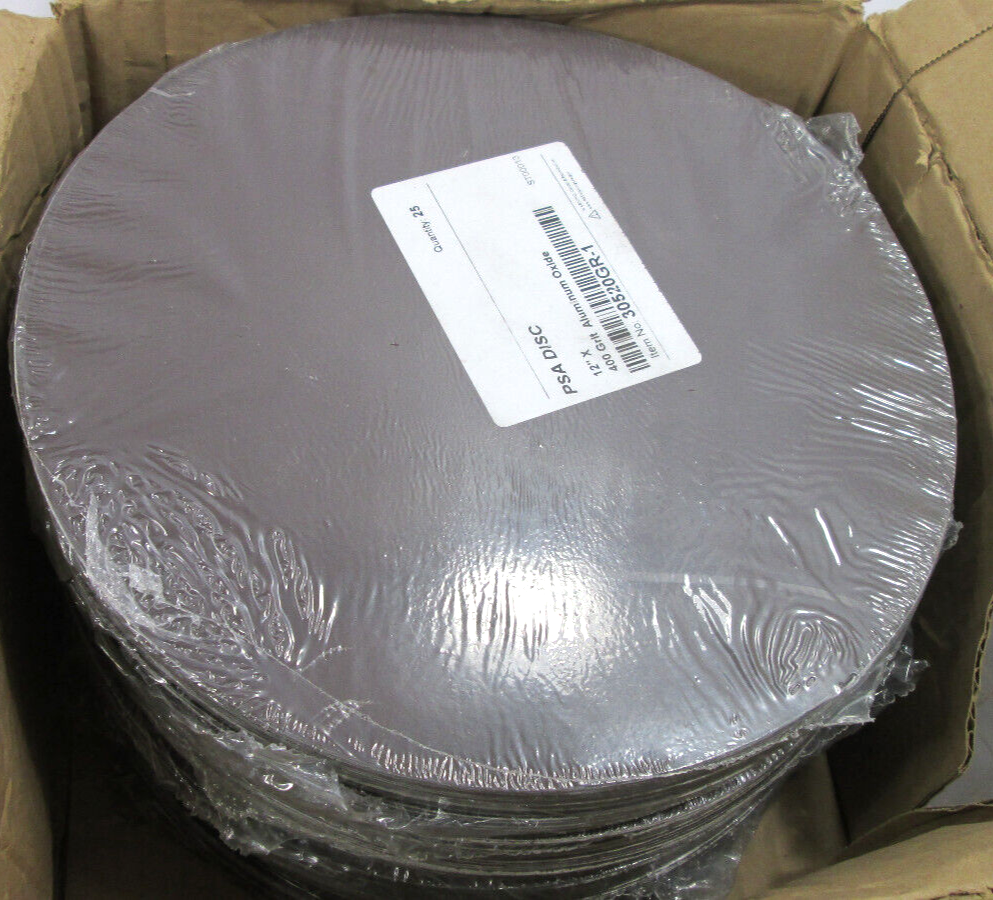 Lot of 200 - Arc Abrasives - 12" PSA Disc 400 Grit Aluminum Oxide - 30520GR-1