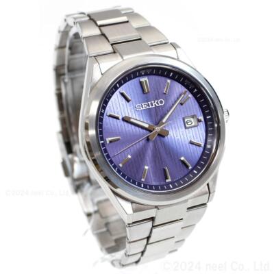 Pre-owned Seiko Selection Sbtm349 Men Watch Japan Blue Dial Solar Atomic Radio Sapphire