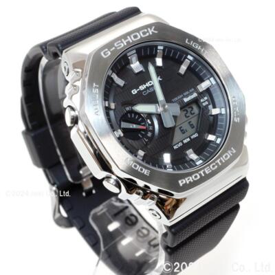 Pre-owned Casio G-shock Gbm-2100-1ajf Metal Case Bluetooth Analog Digital Men Watch