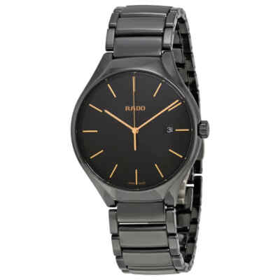 Керамические мужские часы Rado с истинно черным циферблатом R27238162