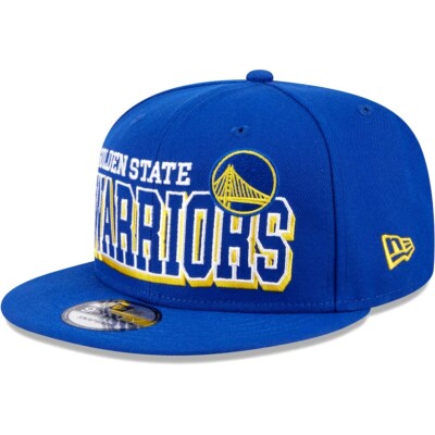 New Era Golden State Warriors Throwback 9FIFTY Snapback Adjustable Hat Yellow UV