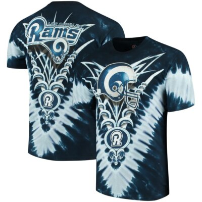 Los Angeles Rams ''V'' Design Tie Dye Shirt by Liquid Blue - Adult 2X